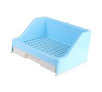 VICASKY Toilette pour Lapin à Tiroir Pratique Bac à Litière Spacieux et Facile à Nettoyer avec Verrou Fixe Accessoire Hygiénique pour Cage de Lapin et Petits Animaux