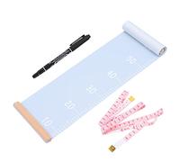 VICASKY Toise Murale Bleue en Toile pour Garçon et Filles, Règle de Mesure de Hauteur Décorative et Peu Encombrante, pour Chambre ou Maternelle