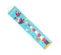VICASKY Toise Murale Toile à Huile Style Nordique Pour Garçon Fille Règle De Croissance Lumineuse Lighthouse Décoration Murale Pour Mesurer La Pour Garçon Fille Garçon Et Fille