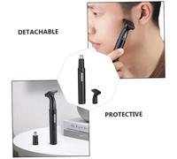 VICASKY Tondeuse Électrique Nez et Barbe Double Lame Flottante sans Tête Rotative Démontable Facile à Nettoyer Coupe Poils Unisexe Aluminium Robuste