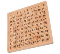 VICASKY Train Mathématique en Bois Naturel Montessori 1-100 Chiffres Consécutifs pour Garçon et Filles de 6-7 Ans Apprentissage Numérique Éducatif pour École Primaire