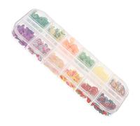 VICASKY Tranches de Pâte Polymère Fruits 3d pour Nail Art 12 Compartiments Souple Multi-usages Décoration Ongles Filles DIY Accessoires