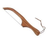 VICASKY Trancheuse à Manuelle en Acier Inoxydable, Manche Bois | Lame Dentée, Prise Ergonomique Antidérapante, Portable et Résistante, pour Levain, Pâtisseries, Repas