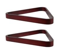 VICASKY Triangle de Billard en Bois Massif 572 MM Lot de 2 Triangles pour 9 Boules de Billard Support Stable et Compatible Snooker 9-Ball Accessoire Râtelier