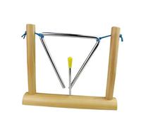 VICASKY Triangle Musical Éducatif avec Support Instrument Percussion pour Éveil Musical des Garçon Fille Outil Pédagogique pour Maternelle Garçons et Filles et Sûr pour Développement