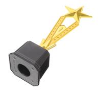 VICASKY Trophée de Compétition Étoile à Cinq Branches 25 Cm en Plastique Trophée de Récompense pour Garçon et Filles Coupe de Cérémonie pour École et Maternelle Décoration de Fête Base Personnalisable