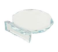 VICASKY Trophée en Cristal Octogonal en Verre Cristal de 140 Mm pour Célébrer Les Réussites Design Artistique Élégant pour Bureau et Remise de Plaques Commémoratives