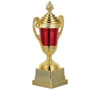 VICASKY Trophée en Plastique Rouge pour Récompense Sportive Scolaire, Coupe Trophée Athlétique Légère, Prix du Vainqueur pour Compétition de Basketball, Football, Danse et Concours