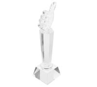 VICASKY Trophée en Verre Blanc de Pouce, Ornement Décoratif | Mini Format Léger, Choix pour Fêtes et Compétitions, pour Garçon et Filles