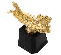 VICASKY Trophée Sportif en Plastique Doré de Bateau-Dragon Mini Trophée Amusant pour Compétition D’Aviron Coupe du Vainqueur Prix Récompense pour Événements Sportifs et Réutilisable