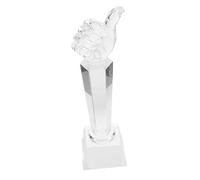 VICASKY Trophée Transparent Design Pouce Décor Miniature et Réaliste Récompense pour Adultes et Jeux Festifs Ornement de Bureau Compact