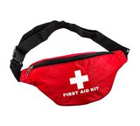 VICASKY Trousse de Secours Étanche Banane Portable Rouge, Ceinture Réglable, Nylon Résistant, pour Activités de Plein Air, Kayak, Voile, Paddle, Kit Premiers Soins D’urgence