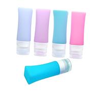 VICASKY Trousse De Toilette Avec Flacon De Voyage Séparé Contenant Rechargeable Silicone Pour Shampoing Après-shampoing Et Gel Douche