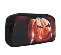 VICASKY Trousse Maquillage Halloween Citrouille Toile Oxford Sac de Rangement Cosmétique Léger et Résistant pour Crayons Accessoires et Voyage