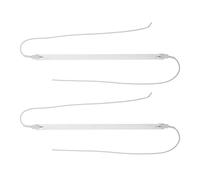 VICASKY Tube Chauffant en Quartz 23 Cm Fil, Lot de 2 Éléments Chauffants Tubulaires de Remplacement pour Radiateur D'appoint Portable, Résistance Électrique Silencieuse pour Chauffage