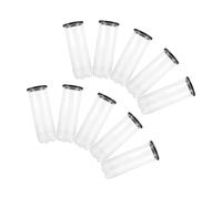 VICASKY Tube Transparent avec Couvercles Protecteurs en PVC 10 Pièces Résistance aux Chocs et Usure pour Balles de Tennis Golf pour Entraînement Terrain de Tennis