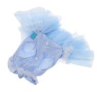 VICASKY Tutu pour Chien et Chat en Tulle Bleu Ciel Taille S Jupe Légère et Respirante pour Animaux de 4-6 Kg Tenue Festive et Costume Fantaisie pour Fêtes et Mariages