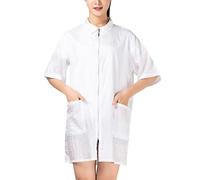 VICASKY Uniforme de Coiffeur Combinaison de Technicien Blanc Xl en Nylon et Fibre, Imperméable, Respirant, Séchage Rapide, Grosse Poche, pour Salon de Coiffure et Usage Domestique