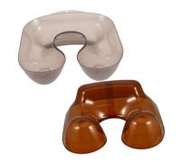 VICASKY Unnibell Aloeu Lot de 2 capuchons de cheveux en plastique pour l'entretien en profondeur de l'appui-tête pour le lavage des cheveux dans l'évier de cuisine Ziaoou Organisateur de toilettes