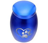 VICASKY Urne Funéraire pour Animaux Acier avec De Patte Cendrier Décoratif pour De Chat Et Chien Souvenir Élégant Et
