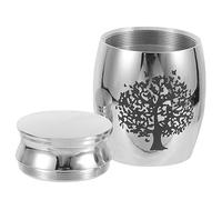 VICASKY Urne Funéraire pour Animaux Acier Inoxydable Conteneur pour Cendres de Chat Boîte Étanche et Pratique avec Couvercle Amovible Souvenir Durable et Sécurisé