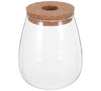 Vicasky Vase Hydroponique en Verre avec Bouchon en LièGe pour Propagation des Plantes RéCipient Transparent De Culture Hydroponique pour Maison Et Bureau DéCoration Et Multiplication Facile des Bout