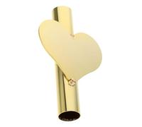 VICASKY Vase Mural Cœur Doré Design Créatif Support Fleurs Décoratif pour Décoration Murale Intérieure