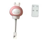 VICASKY Veilleuse USB Lapin LED Petite Lampe de Chevet Garçon Fille Chambre Décorative Lumière Douce Chauffante USB Rechargeable