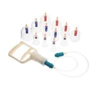 VICASKY Ventouses Thérapie Par Ventouses à Vide 12 Pièces Kit De Massage Domestique à Forte Aspiration Usage Corporel Bien-être Relaxation