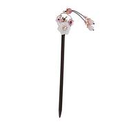 VICASKY Vintage Chinese Hair Stick For Women Elegant Wooden Hairpin With Unique Floral Design For Traditional Hairstyles
