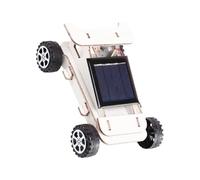 VICASKY Voiture Solaire à Monter Soi-même pour Garçon et Filles, Kit Éducatif Scientifique en Bois Écologique, Modèle Miniature DIY Stimulant L’Observation Réflexion, Éducatif