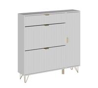Vicco Armoire à Chaussures Helge, Blanc, 108x107.5cm