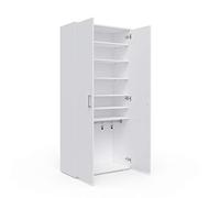 Vicco Armoire à Chaussures Torge, Blanc, 80 x 178 cm