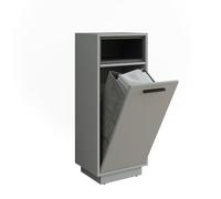 Vicco Armoire à Linge Beatrice, Gris/Anthracite, 38x93cm avec Poche intérieure Amovible, avec Panier à Linge intégré pour Le Stockage du Linge Sale