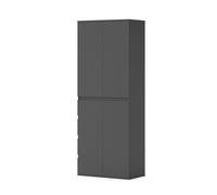 Vicco Armoire Claus, Anthracite, 74x191.5cm avec 4 Portes