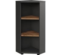 Vicco Armoire d'angle Irma, 33x81cm 3 compartiments de rangement, Anthracite/Artisan