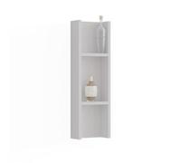Vicco Armoire d'appoint Sherry, Blanc, 20x65cm avec 3 Compartiments de Rangement, pour Un Placement latéral sur la Coiffeuse ou dans la Salle de Bain