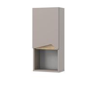 Vicco Armoire de Marelle, Grège, 30x67cm avec Porte et Compartiment Ouvert, pour Montage Mural pour Un Rangement Peu encombrant