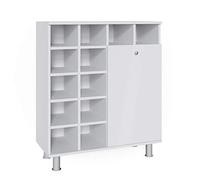 Vicco Armoire de Salle de Bain Fynn, Blanc, 78.4 x 91.6 cm