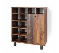 Vicco Armoire de Salle de Bain Fynn, Chêne Rustique, 78.4x91.6cm, avec paniers pour Un Rangement organisé dans la Salle de Bain