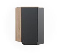 Vicco Armoire de Salle de Bain Karen, Anthracite, 50x75cm avec Porte et Compartiments Ouverts