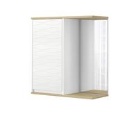 Vicco Armoire de Salle de Bain Miroir Livia, Blanc, 60x63cm avec Miroir