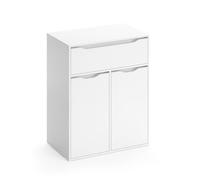 Meuble à linge Vicco Ruben blanc, panier à linge, commode, armoire-penderie