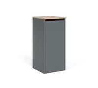 Vicco Armoire de Salle de Bain Viktor, Anthracite/chêne doré, 40.2x88.2cm avec Panier à Linge, avec Panier à Linge intégré pour Un Rangement Discret