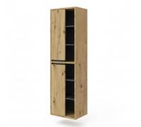 Vicco Armoire de Salle de Bain Viola, Chêne Artisan, 50x170cm, adapté à la Fixation Murale et combinable avec d'autres Meubles Viola