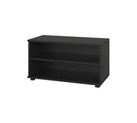 Vicco Armoire de Salon Berno, Noir, 70.8x38.9cm avec 2 Compartiments, Convient pour Le Rangement de Livres et de classeurs