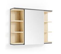 Vicco Armoire de Toilette Aquis, Anthracite, 79.6x64cm