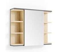 Vicco Armoire de Toilette Aquis, Anthracite/Sonoma, 79 x 64 cm