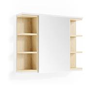 Vicco Armoire de Toilette Aquis, Blanc, 79.6x64cm, pour Le Rangement dans la Salle de Bain et Compatible avec Aquis