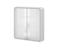 Vicco Armoire de Toilette Arla, Blanc/chêne, 60x60cm | 2 Portes · 2 compartiments · Grande surface miroir · Pour cosmétiques & produits de soin · Au-dessus du lavabo